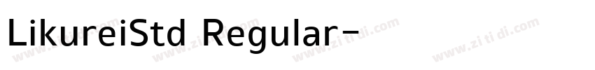 LikureiStd Regular字体转换